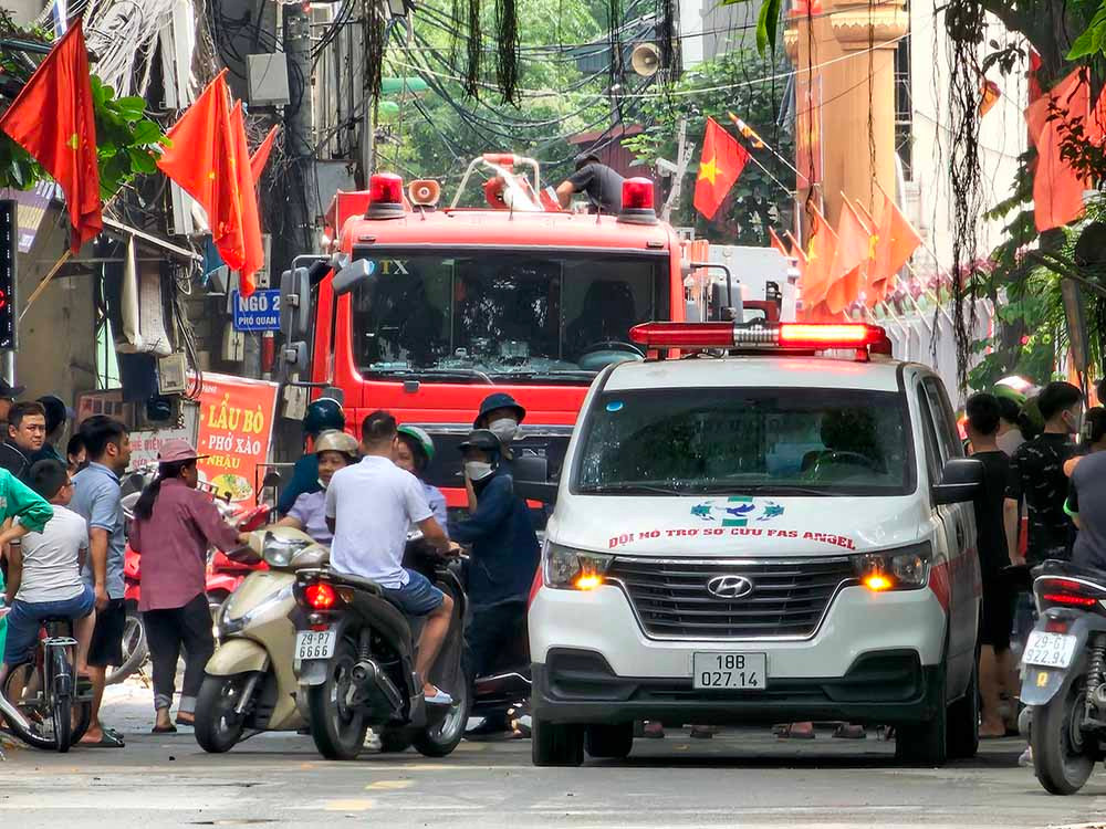 Hien truong vu chay chung cu mini 