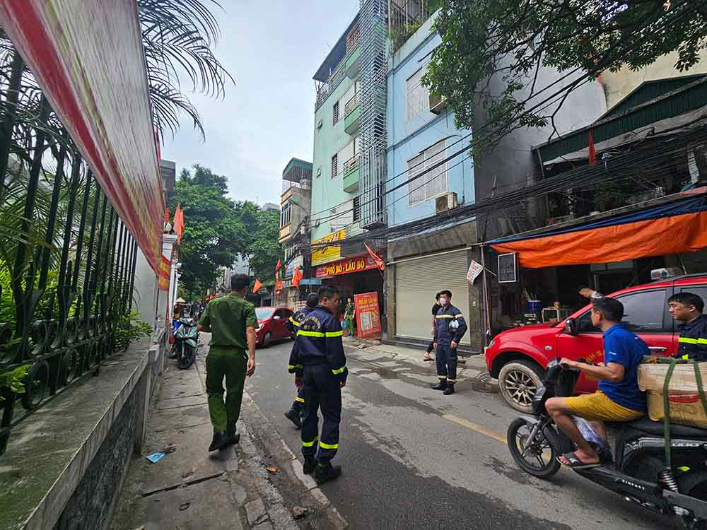 Hien truong vu chay chung cu mini 