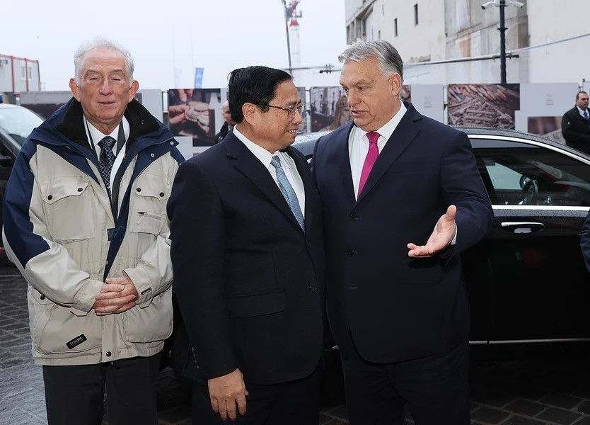 Thu tuong Pham Minh Chinh hoi dam voi Thu tuong Hungary Viktor Orban