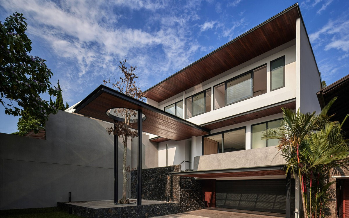 Khong can may loc khong khi, thiet ke 2 tang oc dao xanh