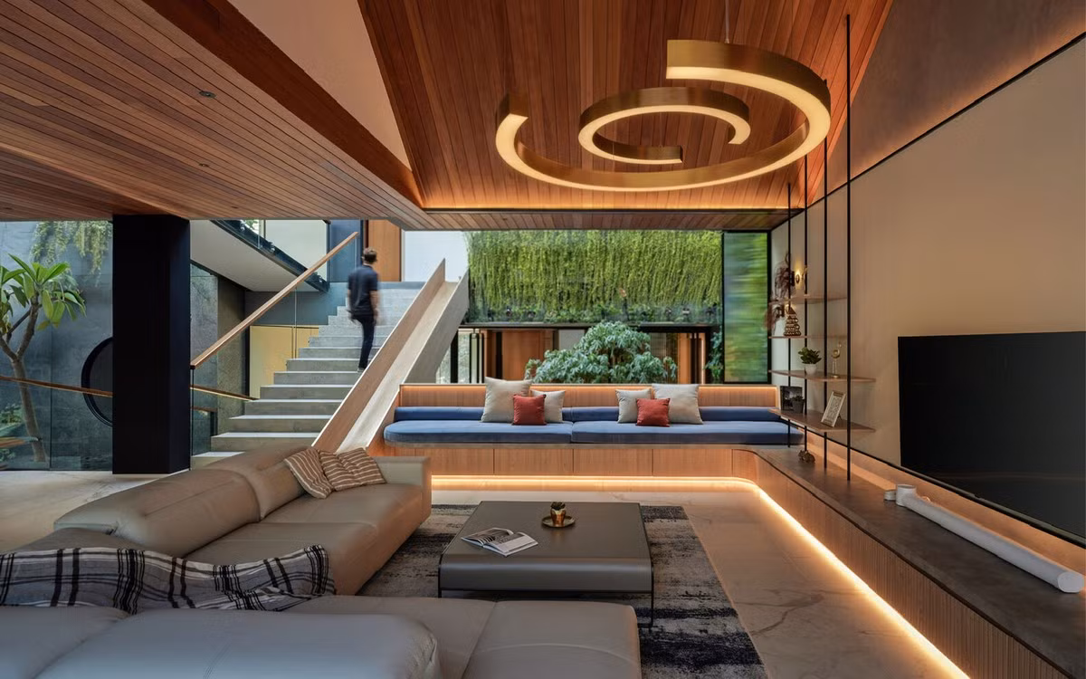 Khong can may loc khong khi, thiet ke 2 tang oc dao xanh-Hinh-4