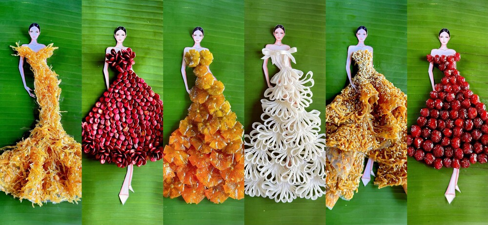 Doc la bo suu tap thoi trang lam tu mut Tet