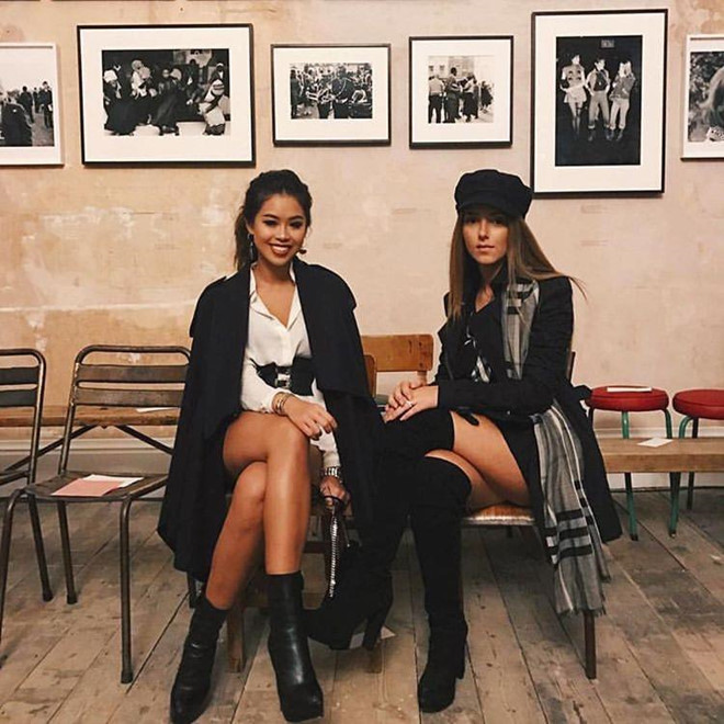 Hai cô bạn thường xuyên xuất hiện cùng nhau trong các sự kiện. Có thể thấy, mối quan hệ của Nikkita và gia đình Hiếu Nguyễn rất gắn kết.