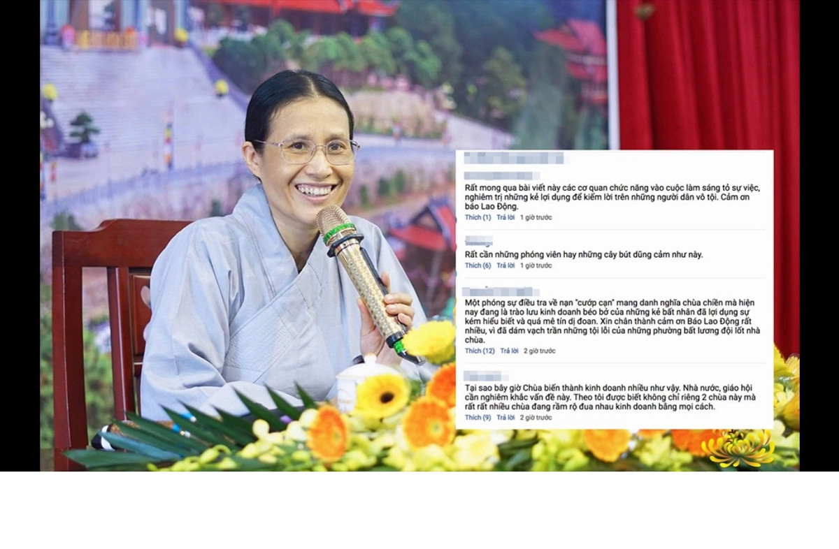 "Nói chung là ví dụ có do kiếp trước thật, thì cũng kệ người ta đi, lôi ra nói để con người ta chết không nhắm mắt à?" - đó là bình luận của độc giả Nguyễn Quỳnh Anh trên Báo điện tử Kiến Thức về phát ngôn của bà Phạm Thị Yến. Hay như độc giả Huỳnh Ngọc Vân, cũng chỉ trích rất quyết liệt Phật tử chùa Ba Vàng như sau: "Suốt ngày treo cái tiền kiếp bên miệng, nhờ cúng quả để trục lợi hay sao? Mà dù có tiền kiếp thật thì bà ấy cũng không có tư cách để biết được tiền kiếp của người khác, huống hồ một người bị hãm hại thương tâm như thế còn nhắc đến để gia đình người ta thêm đau lòng!".