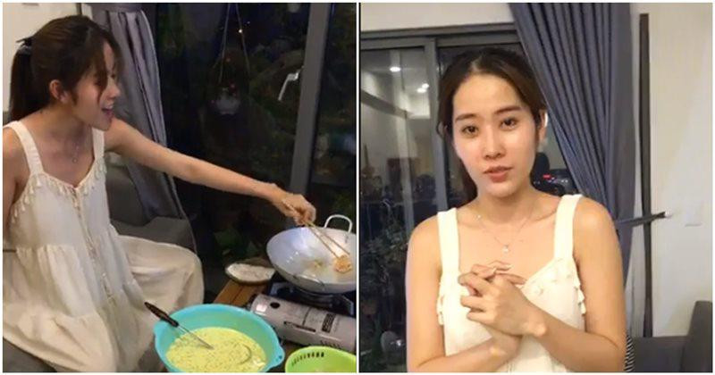 Phòng khách cũng là nơi mà chân dài gốc Tiền Giang hay mời bạn bè tới ăn uống.