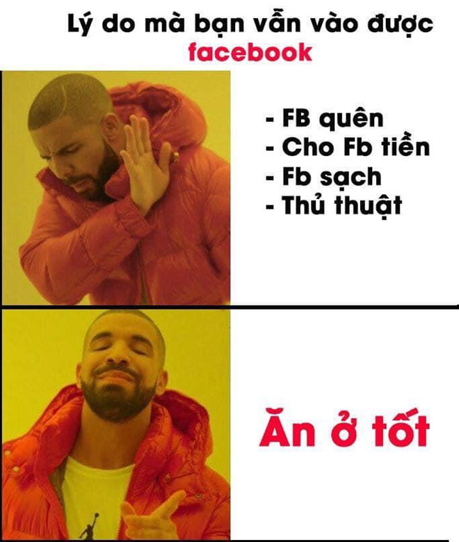Chỉ số ít người dùng tại Việt Nam vẫn sử dụng được Facebook. Nhiều dân mạng hài hước cho rằng những ai sử dụng được mạng xã hội hôm nay đều do "ăn ở tốt". Ảnh: FB.