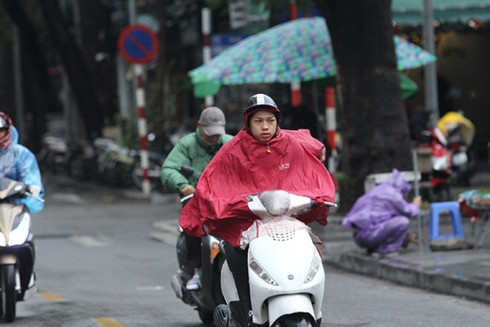 Thoi tiet hom nay: Mien Bac don khong khi lanh, troi chuyen mua ret
