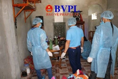 Khu vực phát hiện thi thể nạn nhân. Ảnh: BVPL