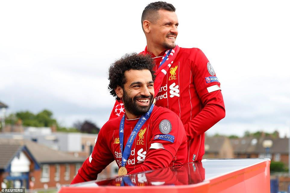 Nụ cười rạng rỡ của Mohamed Salah. Cầu thủ người Ai Cập đã thỏa ước mơ vô địch Champions League sau thất bại cay đắng trước Real Madrid ở trận chung kết năm 2018.