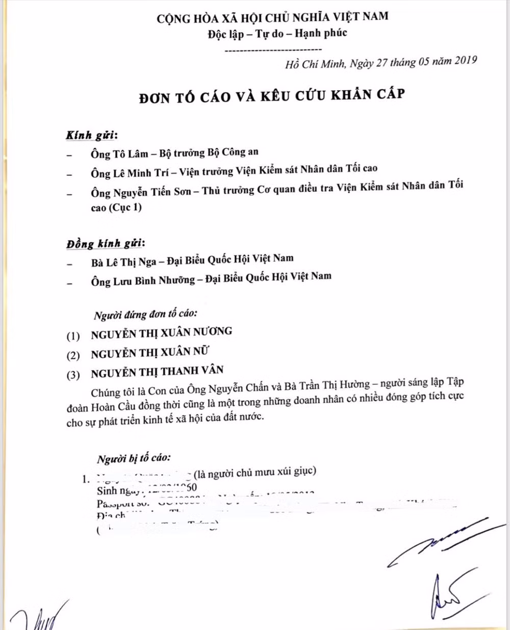 Xuat hien don 3 nguoi con to nguoc chong dai gia Tu Huong