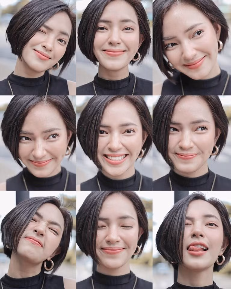 Châu Bùi gây thương nhớ với 1.001 biểu cảm siêu dễ thương, góp phần mở đầu tin hot girl - hot boy Việt hôm nay.