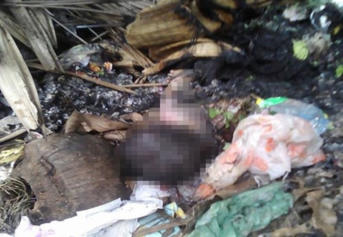 Kinh hoàng bé sơ sinh tử vong, bị mẹ ruột đốt phi tang Kinh hoang be so sinh tu vong, bi me ruot dot phi tang