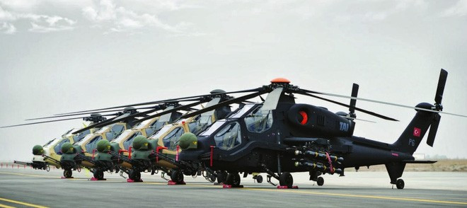 Trực thăng vũ trang T129 ATAK của Thổ Nhĩ Kỳ thực ra là bản phái sinh dựa trên nguyên mẫu A129 Mangusta do AugustaWestland phát triển cho Không quân Italia.