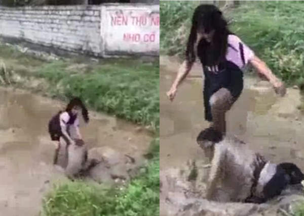  Nữ sinh lớp 9 bị bạn cùng trường đánh dã man, nhấn xuống bùn: Ngày 15/11, em L. N. D. (SN 2008), học sinh lớp 9A và em L. T. P. (SN 2009), học sinh lớp 8A, trường THCS Phùng Giáo, huyện Ngọc Lặc, Thanh Hóa đến trường để tập văn nghệ. Gặp nhau ở cầu thang của trường, D. nói với P. "khóa dưới mà không biết chào hỏi các chị khóa trên à" nên giữa 2 nữ sinh xảy ra mâu thuẫn. 