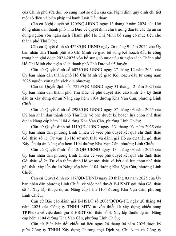TP HCM: Cty Chí Nam trúng gói nâng cấp hẻm hơn 1,8 tỷ tại phường Linh Chiểu - Hình 2 TP HCM: Cty Chi Nam trung goi nang cap hem hon 1,8 ty tai phuong Linh Chieu-Hinh-2