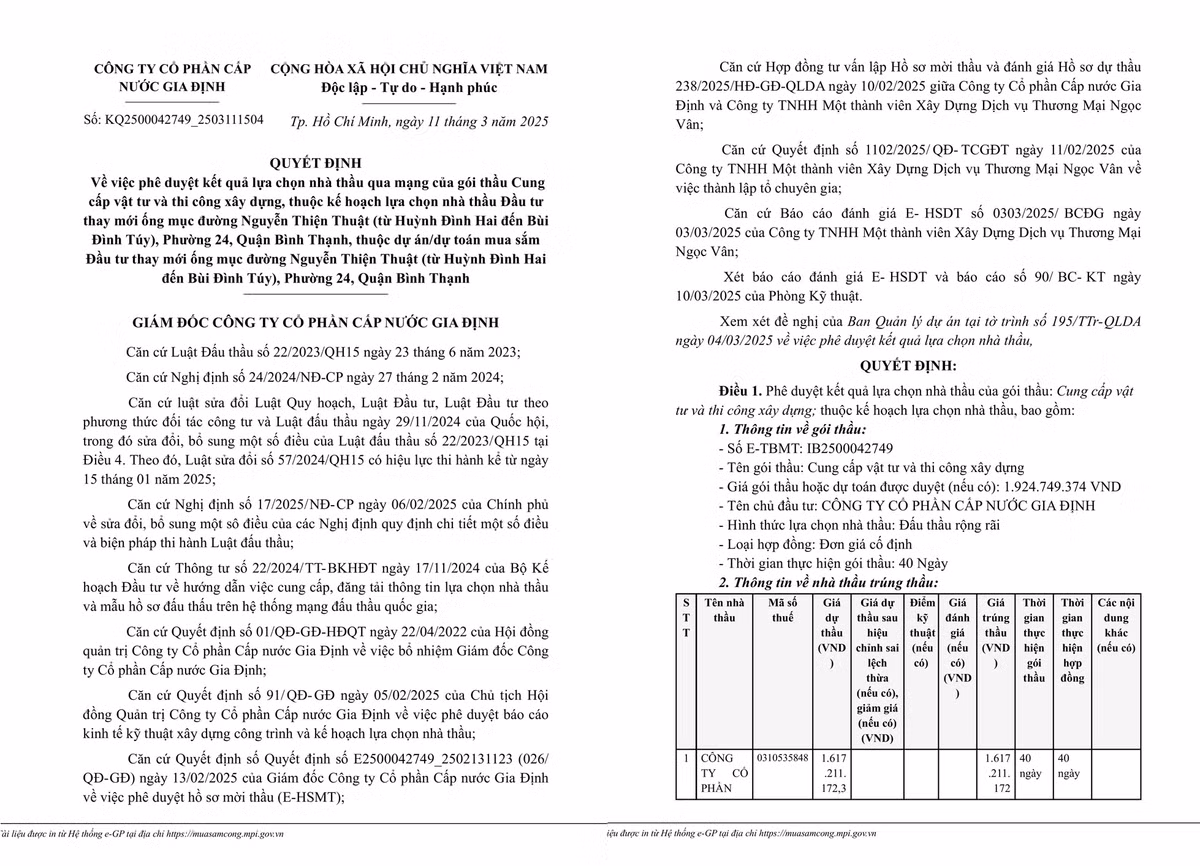 TP HCM: Công ty Minh Trang tiếp tục thắng thầu tại Cấp nước Gia Định TP HCM: Cong ty Minh Trang tiep tuc thang thau tai Cap nuoc Gia Dinh