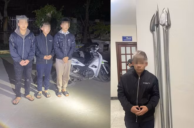 Hà Nội: Bắt nhóm đối tượng mang hung khí đánh nhau rạng sáng Ha Noi: Bat nhom doi tuong mang hung khi danh nhau rang sang