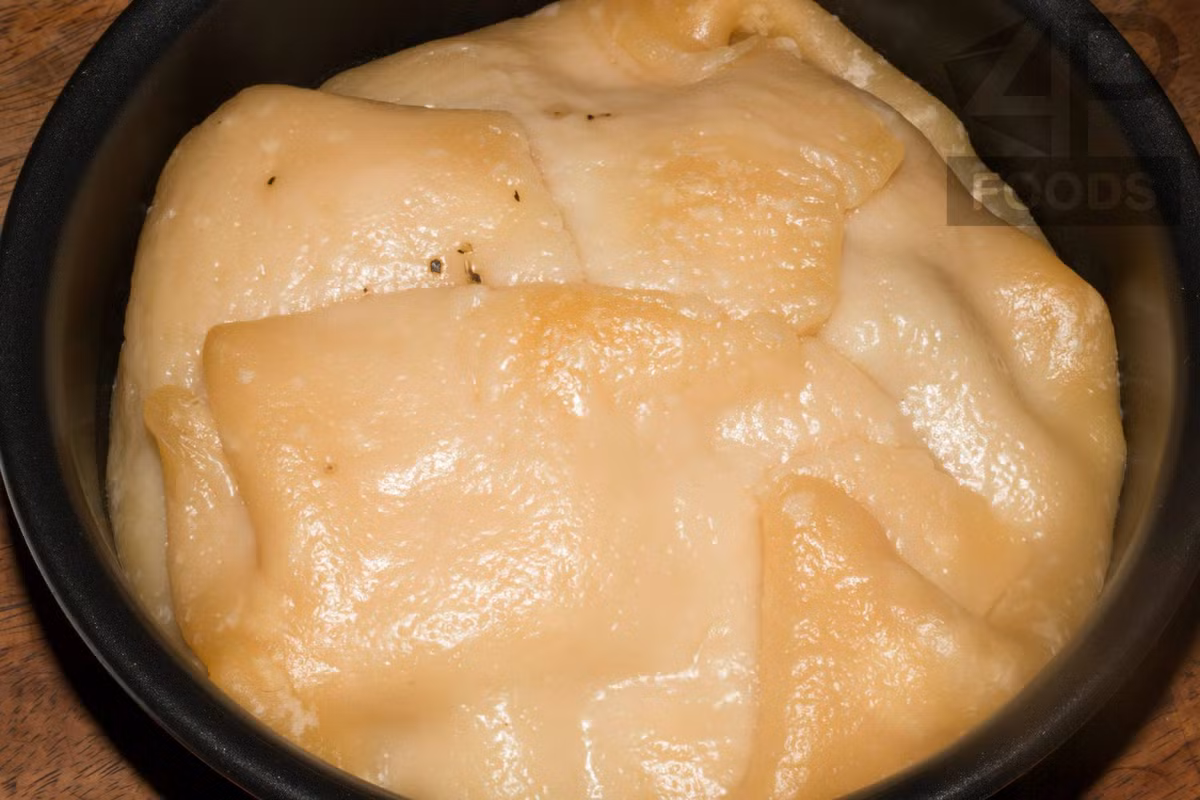 Mở miếng giấy bạc ra thì sẽ được sản phẩm như trong hình.