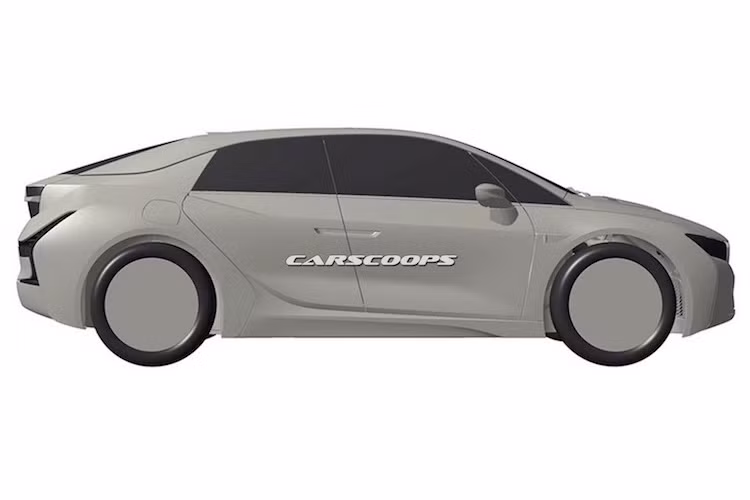 Từ hai bên thân xe, có thể thấy i5 sẽ có tổng cộng 5 cửa và kiểu dáng của một chiếc hatchback hay crossover. Do có tay nắm cửa trước và sau nối liền nhau, nhiều khả năng mẫu xe "xanh" này sẽ có cửa sau mở ngược dạng Rolls-Royce, khiến cho hành khách phía sau có thể ra vào xe dễ dàng hơn.