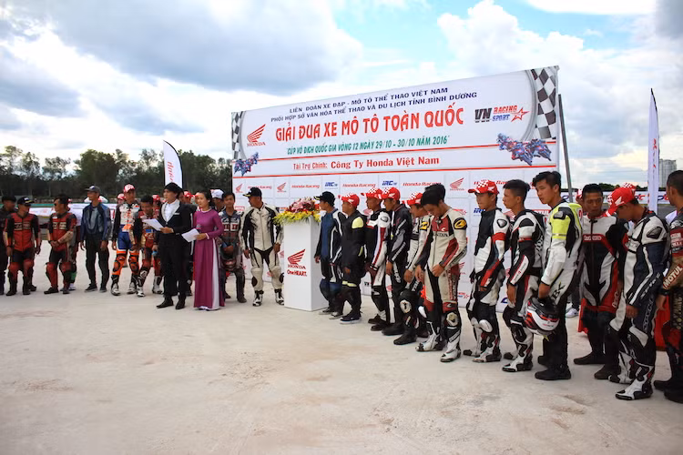 Trong mùa giải 2016, Honda Việt Nam đã lần lượt tổ chức hai giải đua xe tại thành phố mới, tỉnh Bình Dương vào tháng 7 và Bà Rịa, Vũng Tàu vào đầu tháng 10, thu hút gần 20,000 khán giả đến tham dự và cổ vũ. Vào ngày 29/10/2016 vừa qua, vòng đua thứ 12 giải đua vô địch Quốc gia 2016 đã được tổ chức.