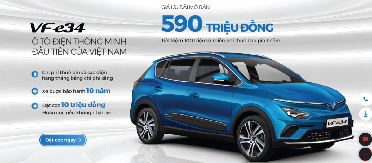 Giai ma cong nghe toi uu cho nguoi Viet cua oto dien VinFast VF e34