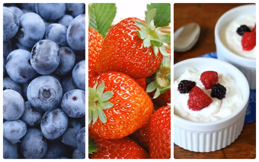 Người tiểu đường có thể ăn sữa chua Hy Lạp nguyên chất, không đường với một vài quả mâm xôi, quả việt quất để gia tăng hương vị cho món sữa chua. Ảnh: vietnammoi.