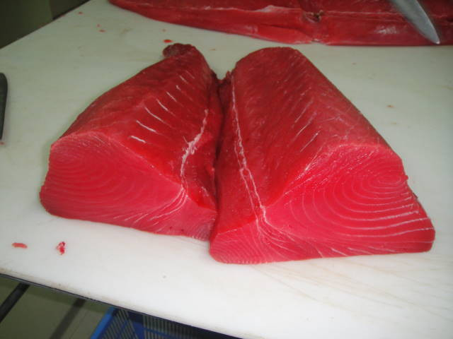  Cá ngừ chứa hàm lượng thủy ngân cao, từ 31 - 58 microgam thủy ngân. Thậm chí, nhiều trong số chúng còn được nuôi bằng thức ăn có kháng sinh và hoóc môn tăng trưởng. Ảnh: cloudfront.