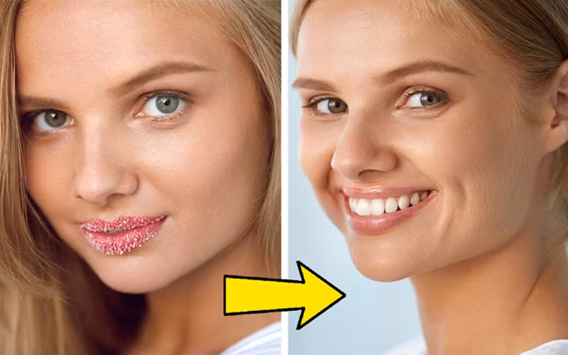 Làm mềm môi: Cùng với công dụng tẩy da chết, muối cũng giúp đôi môi của bạn mềm mại. Chỉ cần bôi chút muối ăn lên môi bạn trong khoảng 5-10 phút sau đó rửa sạch. Bạn sẽ thấy kết quả tức thì.