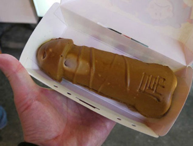 Bánh Waffles hình dương vật có 2 vị chính là vị mặn và vị ngọt. Ảnh: megafun.