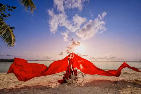 Bộ ảnh cưới Maldives được thực hiện bởi nhiếp ảnh gia Sam Nguyễn.