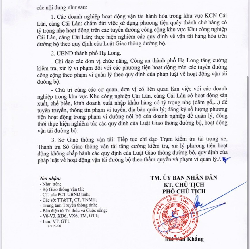 Xe coi noi thung, thanh long hanh o Quang Ninh: UBND tinh yeu cau xu ly-Hinh-2