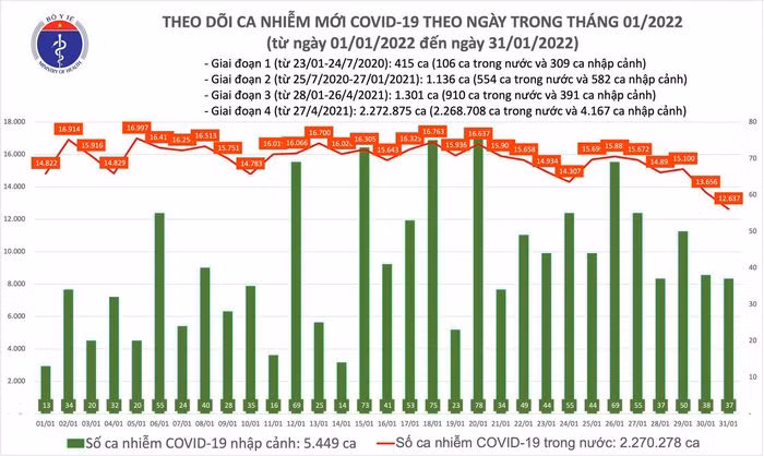 Ngày 29 Tết: 12.674 ca COVID-19 tại 57 tỉnh thành; giảm hơn 1.000 ca Ngay 29 Tet: 12.674 ca COVID-19 tai 57 tinh thanh; giam hon 1.000 ca