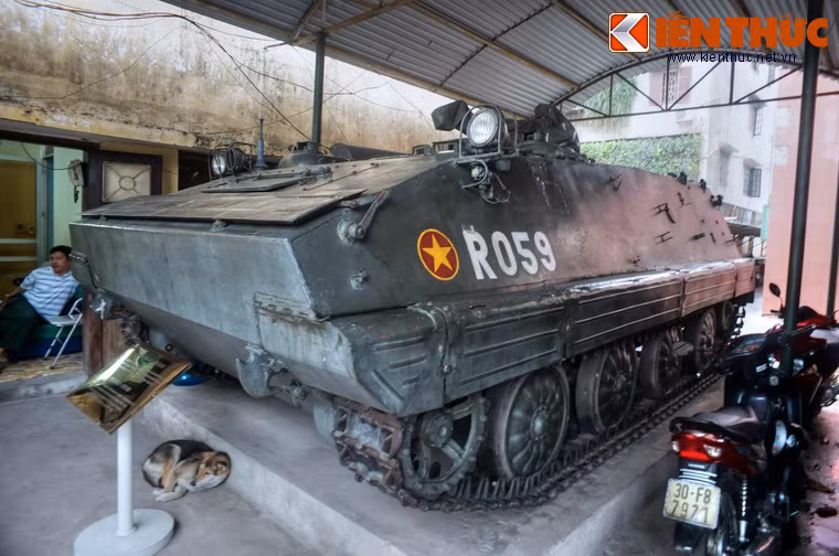 Xe thiết giáp K63 - số hiệu 059 thuộc biên chế Đại đoàn 1, Tiểu đoàn 66 Bộ binh cơ giới, Trung đoàn xe tăng 202. Chiếc xe này đã lập chiến công xuất sắc, bắn cháy 5 xe tăng M41 của địch trong trận bảo vệ cảng Cửa Việt từ ngày 26-31/1/1973.