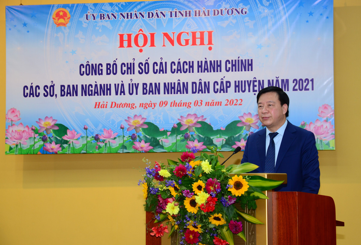 So Y te Hai Duong co chi so cai cach hanh chinh thap nhat tinh