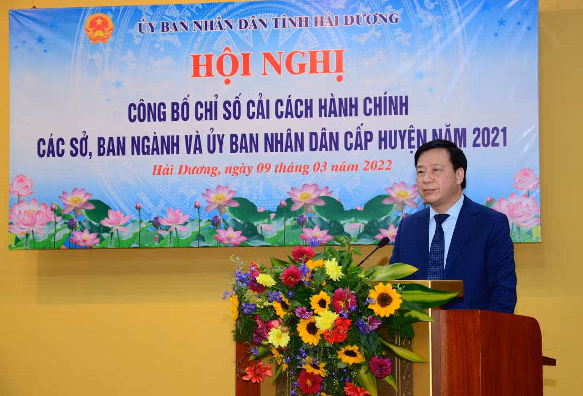 So Y te Hai Duong co chi so cai cach hanh chinh thap nhat tinh