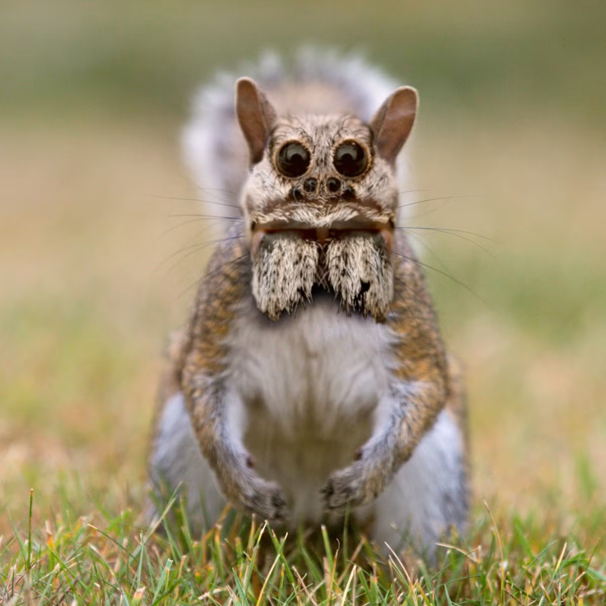 Sóc nâu lai nhện thực sự là loài quái vật lai đáng sợ.