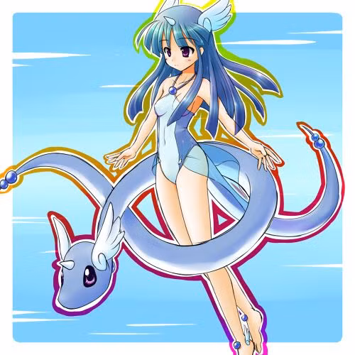 Pokemon Dragonair, đáng yêu, thân thiện và có sức chiến đấu mạnh ngay cả khi hóa hình người.