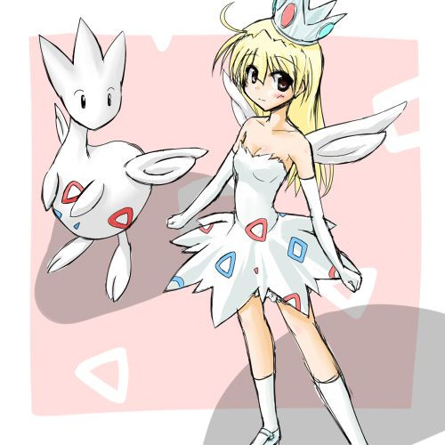 Pokemon Togetic, một loại Pokemon tiên có khả năng bay lượn. Khi hóa hình người, nó có dáng dấp của một cô gái trong sáng tinh khiết.