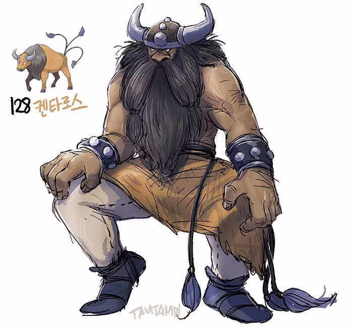 Pokemon Tauros. (Nguồn Bored Panda)