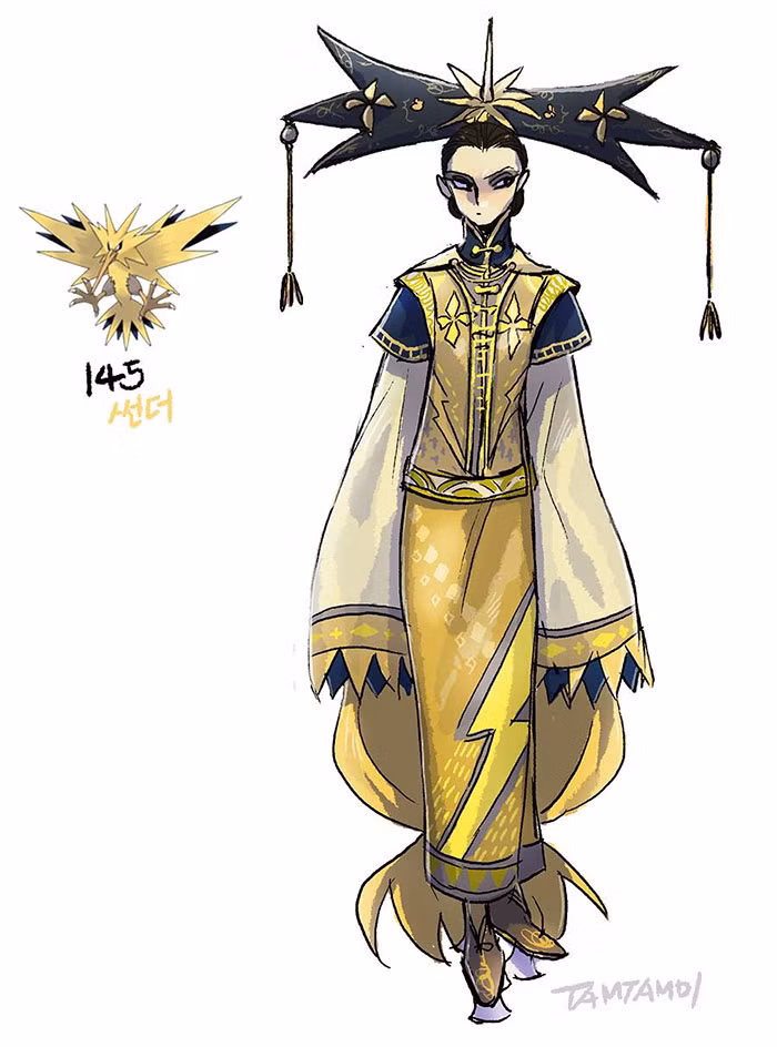 Pokemon Zapdos. (Nguồn Bored Panda)