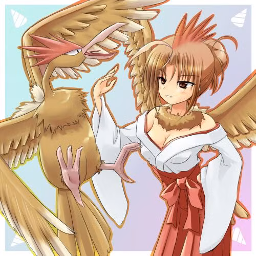 Pokemon Fearow hóa hình người xinh đẹp nóng bỏng và kiêu kỳ hệt như bản tính cũ.