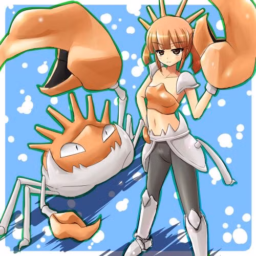 Pokemon Kingler thu hút và kiêu kỳ khi hóa thân thành người.