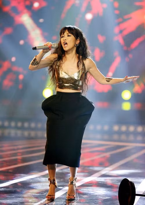 Có ai nhận ra đây chính là Diva Hồng Nhung? Ảnh: vietgiaitri.