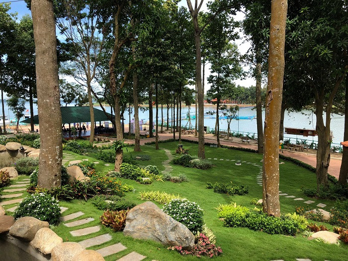 Hồ Trị An có tổng cộng khoảng 76 đảo lớn nhỏ. Trong đó, đảo Ó có diện tích khoảng 2ha và đảo Đồng Trường có diện tích khoảng 22ha nằm gần nhau. Ảnh Internet