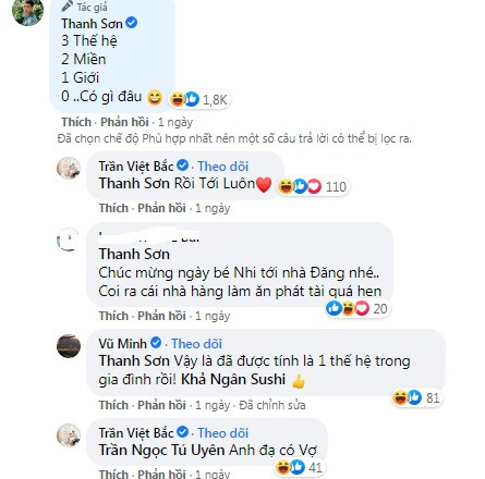 Khoe ảnh Khả Ngân đến chơi nhà, Thanh Sơn vội vàng giải thích: "3 thế hệ, 2 miền, 1 giới, 0 có gì đâu".