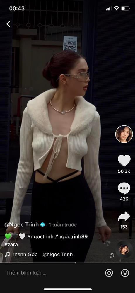 Ngoc Trinh lo vong 1 chay xe den 