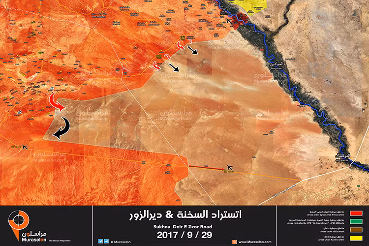 Ngay sau khi giải phóng một phần tỉnh Deir Ezzor và thành phố cùng tên khỏi sự vây hãm của IS trong suốt ba năm qua, Quân đội Nga đã hỗ trợ tối đa cho Quân đội chính phủ Syria vượt sông Euphrates giải phóng các vùng còn lại của Deir Ezzor. Nhằm tạo thế. Và để làm được điều đó họ cần tới các phương tiện cơ giới chuyên dụng. Nguồn ảnh: Jane’s