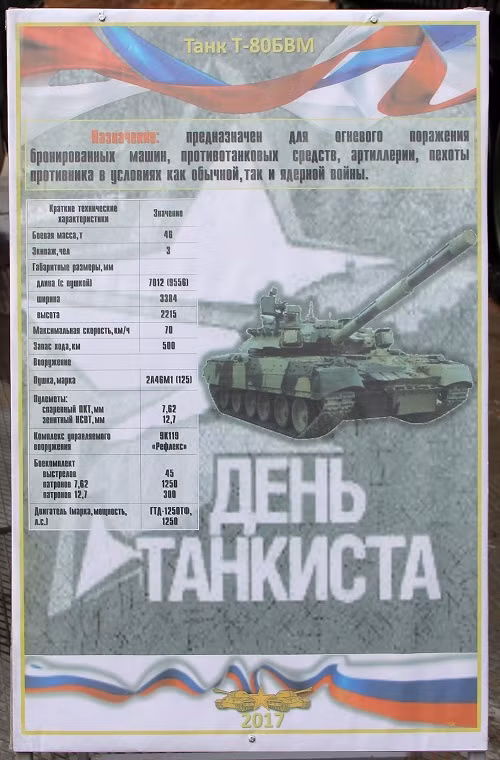 Hiện tại Quân đội Nga có hai biến thể T-80 là T-80BV và T-80UD với số lượng hơn 500 chiếc trong biên chế phục vụ trong các sư đoàn xe tăng cận vệ của Nga. Đó là còn chưa kể 3.000 chiếc khác đang được lưu kho. Nguồn ảnh: bmpd.livejournal.