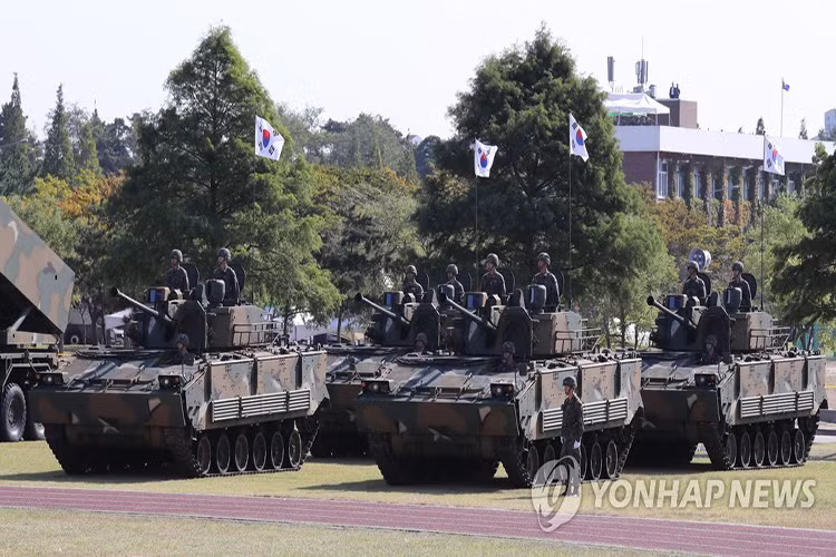 Xe chiến đấu bộ binh K-21 trong biên chế Lục quân và Thủy quân Lục chiến Hàn Quốc. Nguồn ảnh: Yonhap.