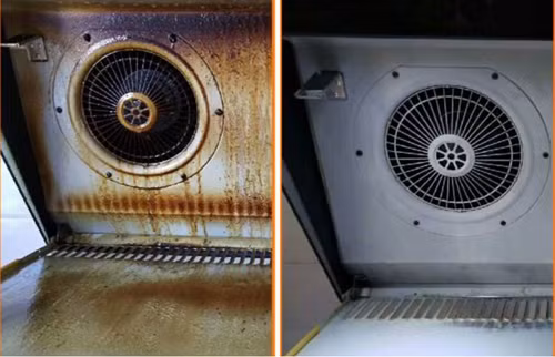 Máy hút mùi. Khói dầu sinh ra trong quá trình nấu nướng dễ gây hại cho hệ hô hấp, thậm chí làm tăng nguy cơ mắc bệnh phổi. Máy hút mùi giúp đẩy nhanh quá trình thải khói dầu, giảm tác hại với sức khỏe. Tuy nhiên, sử dụng và bảo quản máy hút mùi không đúng cách tiềm ẩn mối nguy gây ung thư.